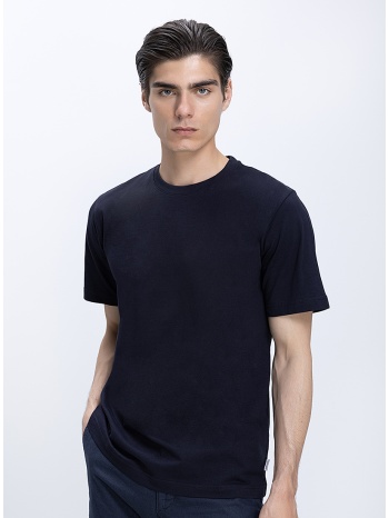 ανδρικό βαμβακερό t-shirt regular fit με στρογγυλή λαιμόκοψη