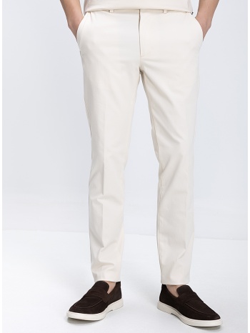 boss ανδρικό παντελόνι slim fit από cotton blend twill με