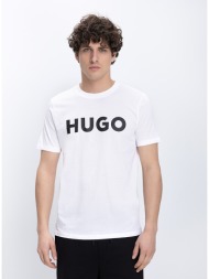 hugo ανδρικό t-shirt βαμβακερό regular fit με logo print