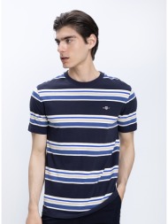 gant ανδρικό t-shirt βαμβακερό με ριγέ σχέδιο modern fit