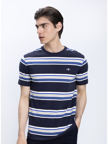 gant ανδρικό t-shirt βαμβακερό με ριγέ σχέδιο modern fit