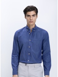 eton ανδρικό πουκάμισο βαμβακερό με button down γιακά modern fit