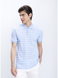 ανδρικό polo βαμβακερό με ριγέ σχέδιο