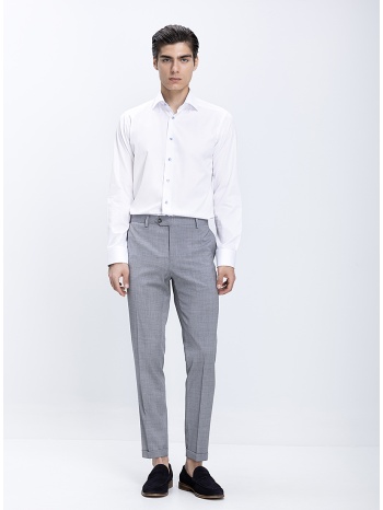 vardas ανδρικό παντελόνι μάλλινο με ρεβέρ modern fit σε προσφορά