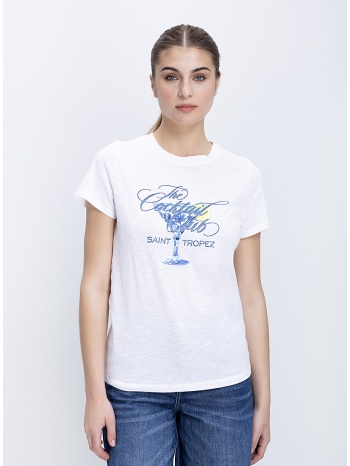 γυναικείο βαμβακερό t-shirt με graphic print σε προσφορά