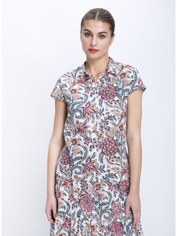 colores γυναικείο πουκάμισο βαμβακερό με εμπριμέ floral σε προσφορά