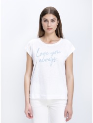 γυναικείο βαμβακερό t-shirt με τύπωμα