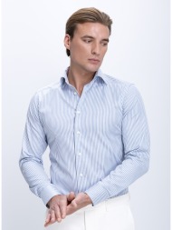 eton ανδρικό πουκάμισο βαμβακερό ριγέ slim fit