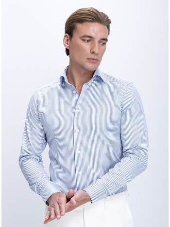 eton ανδρικό πουκάμισο βαμβακερό ριγέ slim fit