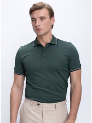 kaiserhoff ανδρικό polo βαμβακερό με contrast λεπτομέρειες regular fit