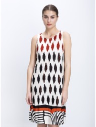 γυναικείο midi φόρεμα εμπριμέ regular fit