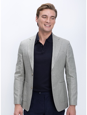 charles tyrwhitt ανδρικό σακάκι linen blend με patch τσέπες σε προσφορά