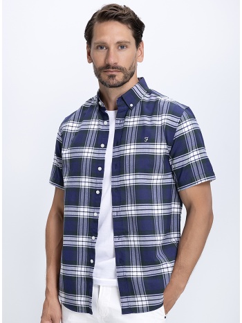 farah ανδρικό πουκάμισο με καρό σχέδιο regular fit σε προσφορά