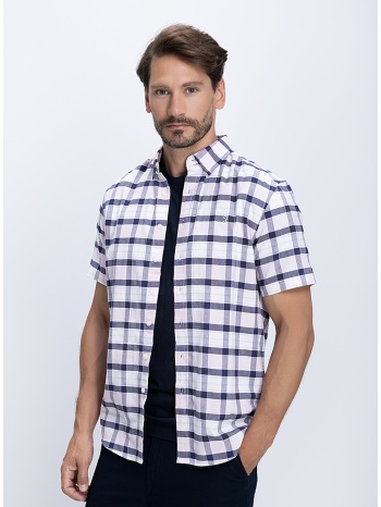 farah ανδρικό πουκάμισο με καρό σχέδιο regular fit σε προσφορά