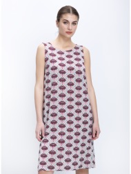 γυναικείο mini φόρεμα εμπριμέ regular fit