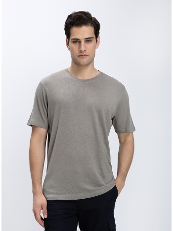 hd x vardas ανδρικό t-shirt με linen blend slim fit σε προσφορά