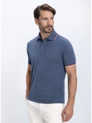vardas ανδρικό βαμβακερό polo regular fit με contrast λεπτομέρειες