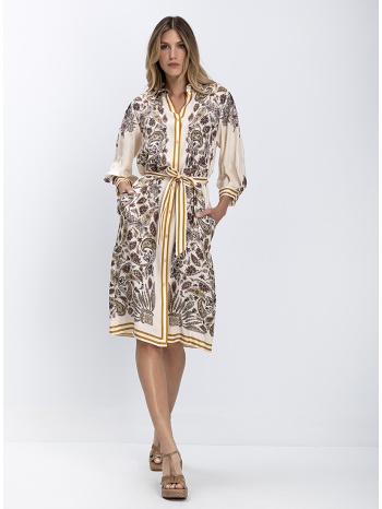 gerard darel γυναικείο σεμιζιέ midi φόρεμα με paisley μοτίβο σε προσφορά