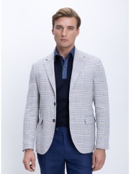 vardas ανδρικό σακάκι με καρό σχέδιο και πέτο notch modern fit