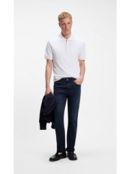boss ανδρικό σκούρο μπλε denim παντελόνι slim fit stretch για casual & smart casual εμφανίσεις