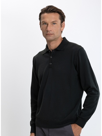 varda ανδρικό πουλόβερ polo regular fit merino