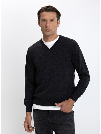 varda ανδρικό πουλόβερ v-neck regular fit merino