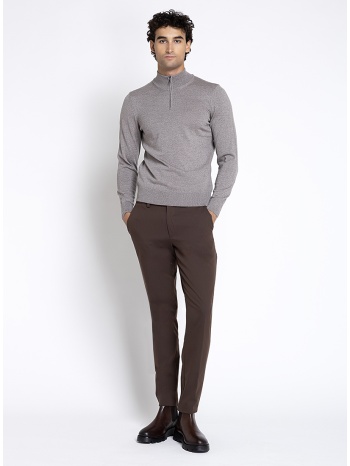 boss ανδρικό μονόχρωμο παντελόνι slim fit four-way stretch