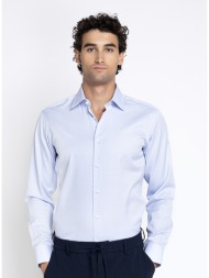 boss ανδρικό μονόχρωμο βαμβακερό πουκάμισο slim fit για business & formal εμφανίσεις