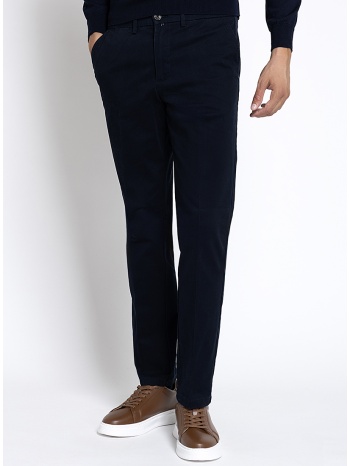 varda ανδρικό μονόχρωμο βαμβακερό παντελόνι regular fit για