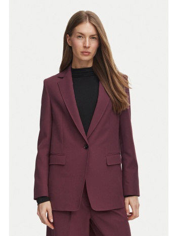 boss γυναικείο μπορντώ tailored σακάκι regular fit για