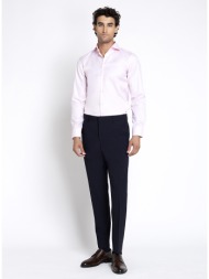 boss ανδρικό μονόχρωμο παντελόνι μάλλινο slim fit για business & επίσημες εμφανίσεις