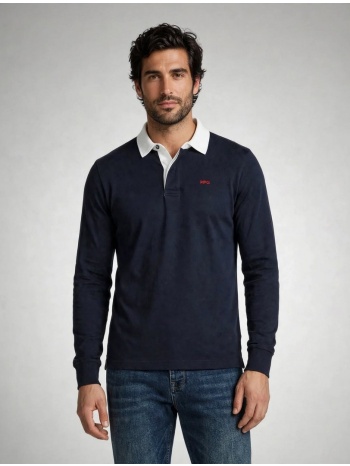 mcgregor ανδρικό navy polo regular fit βαμβακερό με