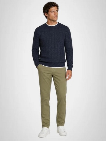 mcgregor ανδρικό μονόχρωμο chino παντελόνι regular fit από