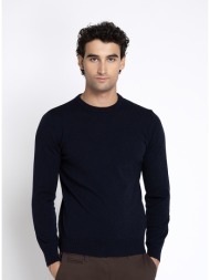 varda ανδρικό μονόχρωμο μάλλινο πλεκτό regular fit για smart casual εμφανίσεις