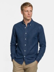 mcgregor ανδρικό βαμβακερό πουκάμισο denim look regular fit για smart casual εμφανίσεις