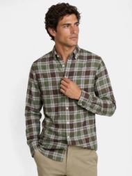 mcgregor ανδρικό καρό βαμβακερό πουκάμισο regular fit με button down γιακά για smart casual εμφανίσε