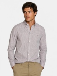 mcgregor ανδρικό ριγέ βαμβακερό πουκάμισο regular fit με button down γιακά για smart casual εμφανίσε