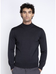 ανδρικό μονόχρωμο πλεκτό regular fit ημιζιβάγκο για smart casual & business εμφανίσεις