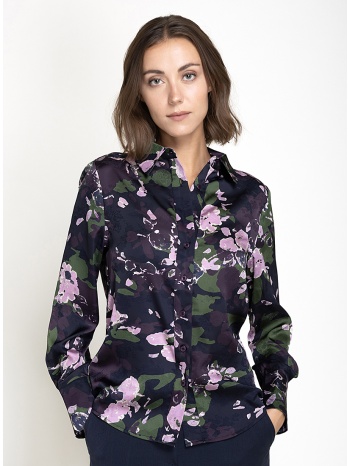 anonyme γυναικείο πολύχρωμο εμπριμέ floral πουκάμισο