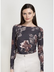 maliparmi γυναικεία εμπριμέ μπλούζα με floral μοτίβο slim fit για statement all-day εμφανίσεις