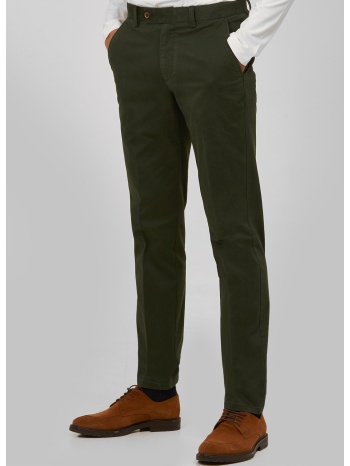 παντελόνι chinos slim fit σε πράσινο σκούρο σε προσφορά