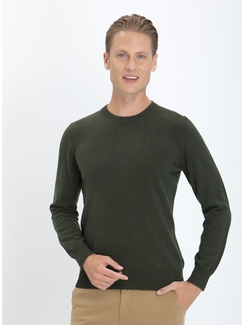 πλεκτό πουλόβερ modern fit cashmere blend σε προσφορά