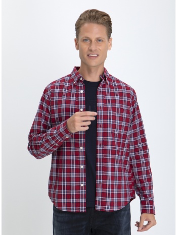 gant πουκάμισο button down modern fit σε κόκκινο καρό σε προσφορά