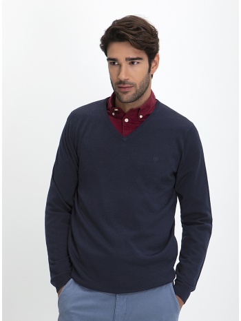 πλεκτό πουλόβερ v-neck modern fit σε προσφορά
