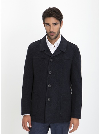 ημίπαλτο modern fit σε μπλε σκούρο