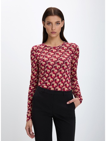 maliparmi γυναικεία μπλούζα εμπριμέ λαιμόκοψη round σε προσφορά