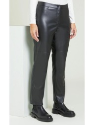 luisa viola γυναικείο παντελόνι regular fit 100% polyester μαύρο