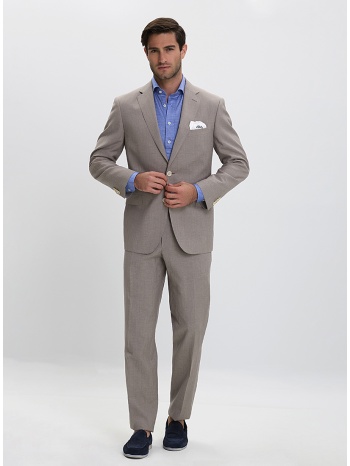 ανδρικό κοστούμι σε μπεζ slim fit σε προσφορά