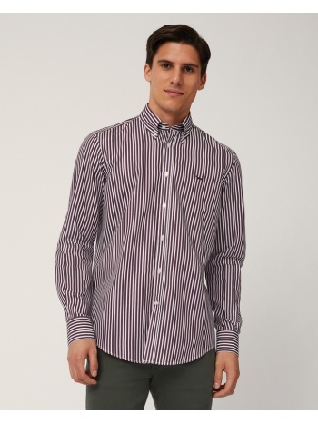 harmont & blaine ανδρικό πουκάμισο ριγέ narrow fit σε προσφορά