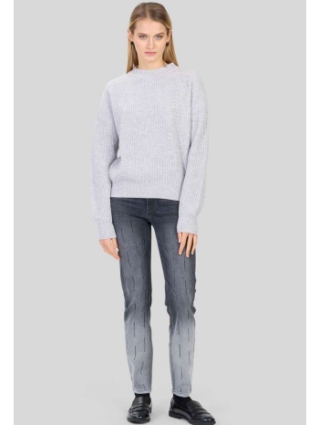 caractere γυναικείο skinny τζιν παντελόνι με στρας σε γκρι σε προσφορά